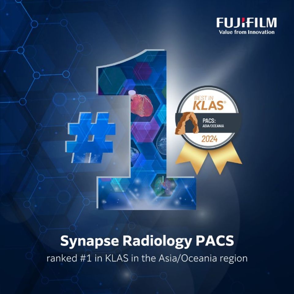 Synapse Radiology PACS ของฟูจิฟิล์ม ได้รับรางวัล “Best in KLAS”