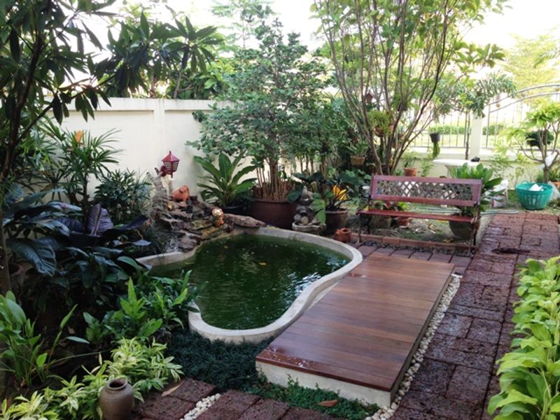 ฮวงจุ้ยการจัดสวนน้ำตก บ่อน้ำหน้าบ้าน และความรู้เรื่องบ่อปลาในหลักของฮวงจุ้ย